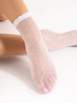 Skarpetki Bella 20 Den White White UNI Fiore