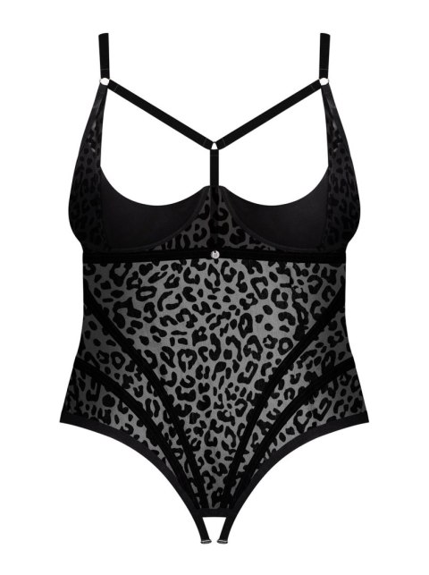 Body Jagueria otwarte Czarny 4XL/5XL Obsessive Body Jagueria otwarte Czarny 4XL/5XL Obsessive