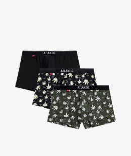 Bokserki Blazy Tom 3MH-183 3-pack Khaki-Czarny L Atlantic