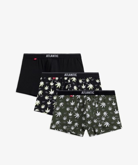 Bokserki Blazy Tom 3MH-183 3-pack Khaki-Czarny L Atlantic Bokserki Blazy Tom 3MH-183 3-pack Khaki-Czarny L Atlantic