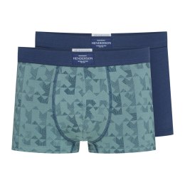 Bokserki Job 41925-MLC Granatowo-Zielone Granatowo-Zielony XXXL Henderson