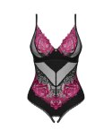Body Rosenty otwarte Czarno-Różowy XS/S Obsessive Body Rosenty otwarte Czarno-Różowy XS/S Obsessive