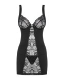 Koszulka Heartina Chemise Czarna + stringi GRATIS! Obsessive Koszulka Heartina Chemise Czarna + stringi GRATIS! Obsessive