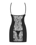 Koszulka Heartina Chemise Czarna + stringi GRATIS! Obsessive Koszulka Heartina Chemise Czarna + stringi GRATIS! Obsessive