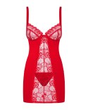 Koszulka Heartina Chemise Czerwona + stringi GRATIS! Obsessive Koszulka Heartina Chemise Czerwona + stringi GRATIS! Obsessive
