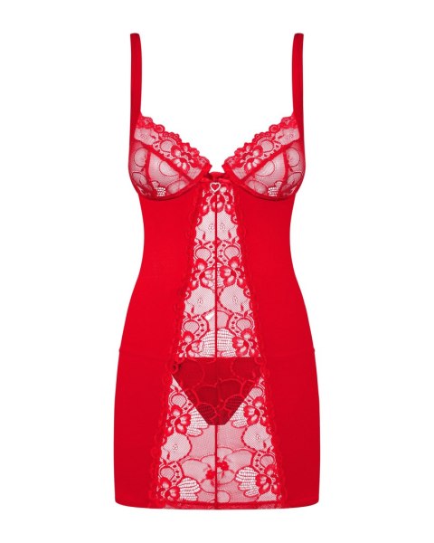 Koszulka Heartina Chemise Czerwona + stringi GRATIS! Obsessive Koszulka Heartina Chemise Czerwona + stringi GRATIS! Obsessive
