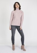 Sweter Estelle SWE 121 Pudrowy róż MKMSwetry Sweter Estelle SWE 121 Pudrowy róż MKMSwetry