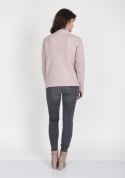 Sweter Estelle SWE 121 Pudrowy róż MKMSwetry Sweter Estelle SWE 121 Pudrowy róż MKMSwetry