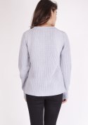 Sweter Victoria SWE 123 Jasny szary MKMSwetry Sweter Victoria SWE 123 Jasny szary MKMSwetry