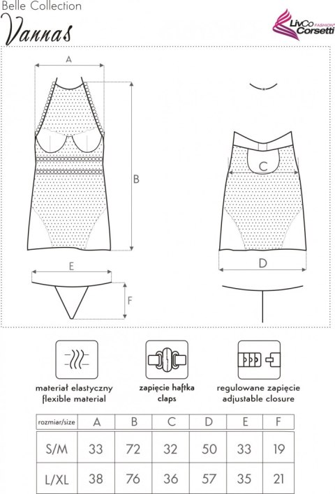 Koszulka Vannas + stringi GRATIS! Beżowa LivCo Corsetti Koszulka Vannas + stringi GRATIS! Beżowa LivCo Corsetti
