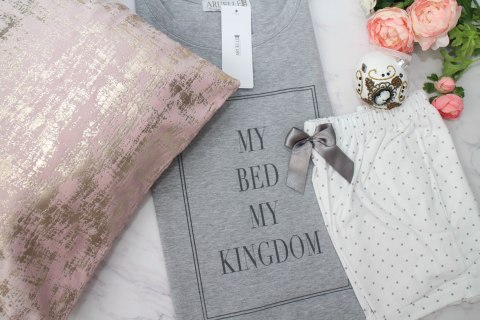 Piżama Kingdom Short Dots & Grey Aruelle Piżama Kingdom Short Dots & Grey Aruelle