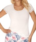 Piżama Mila 1/2 Ecru Donna Piżama Mila 1/2 Ecru Donna