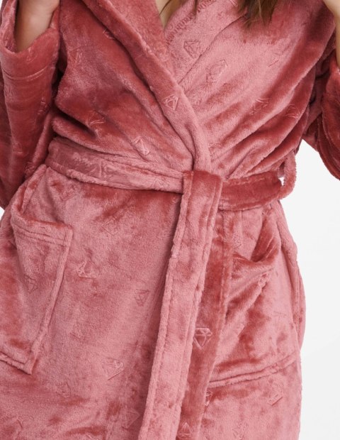 Szlafrok Glossy 41066-39X Różowy Henderson Ladies Szlafrok Glossy 41066-39X Różowy Henderson Ladies