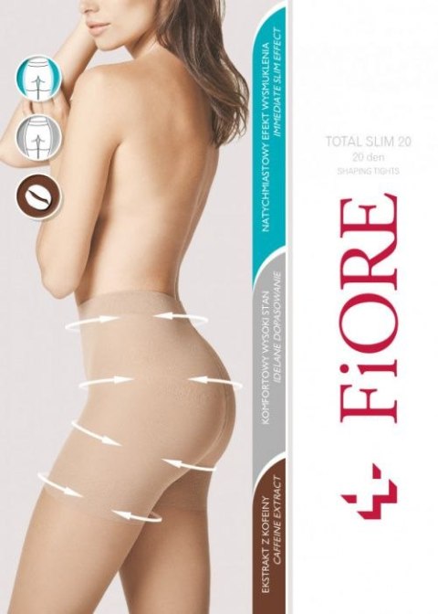 Rajstopy Total Slim 20 M5206 Light Natural 5 Fiore Rajstopy Total Slim 20 M5206 Light Natural 5 Fiore