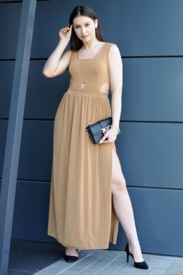 Sukienka Folowia Camel Camel ONE SIZE Merribel
