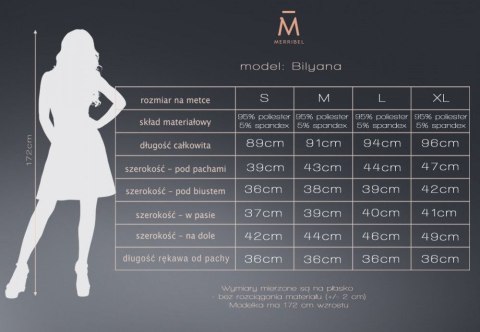 Sukienka Bilyana Szary M Merribel Sukienka Bilyana Szary M Merribel