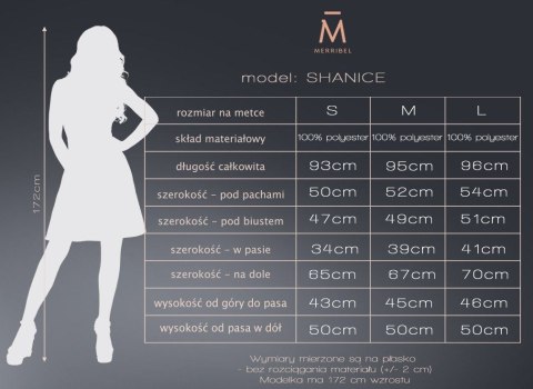 Sukienka Shanice Dark Blue Granatowy L Merribel Sukienka Shanice Dark Blue Granatowy L Merribel