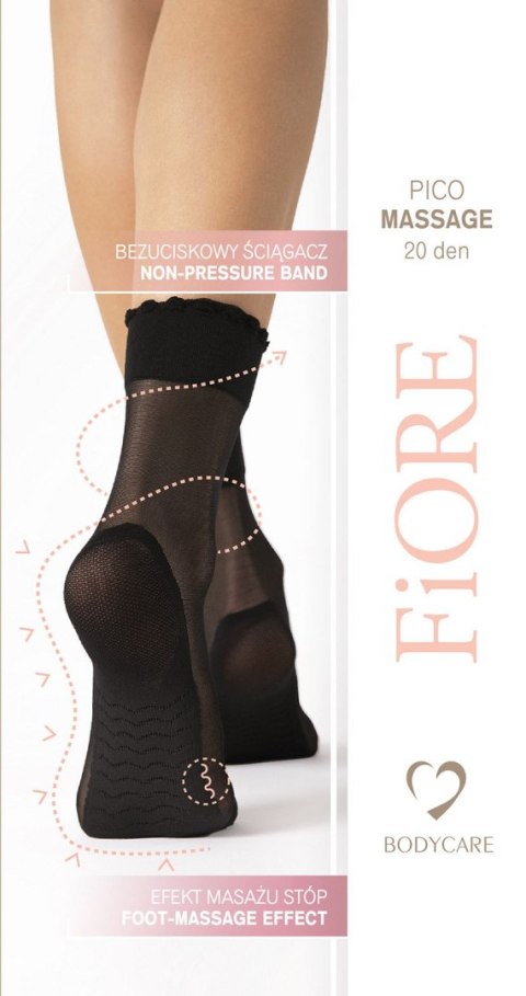 Skarpetki Pico Massage 20 Den Black Black UNI Fiore Skarpetki Pico Massage 20 Den Black Black UNI Fiore