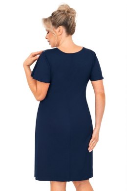 Koszula nocna Melania Plus Granatowa Granatowy XXXXL Donna
