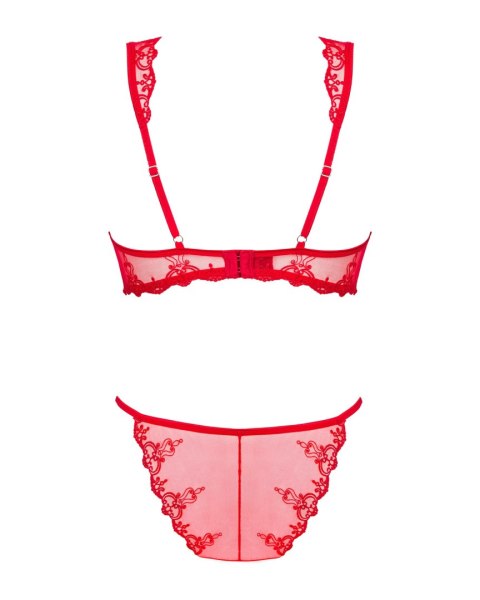 Komplet Lonesia set 2- częściowy Czerwony Obsessive