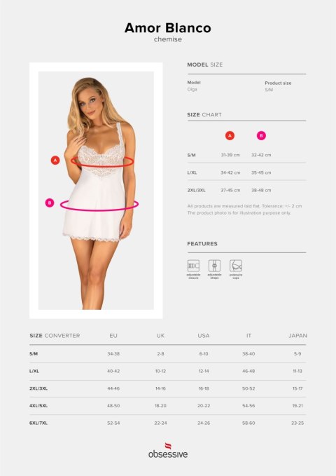 Koszulka Amor Blanco chemise Obsessive Koszulka Amor Blanco chemise Obsessive