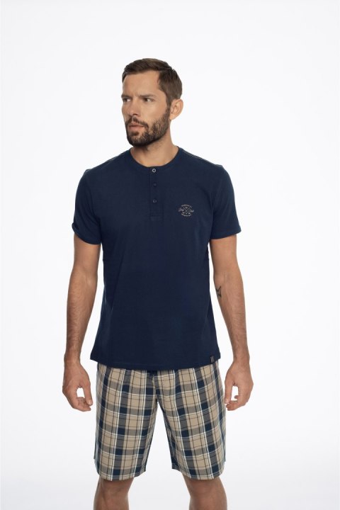 Piżama Ethos 41294-59X Granatowo-Beżowa Henderson Piżama Ethos 41294-59X Granatowo-Beżowa Henderson