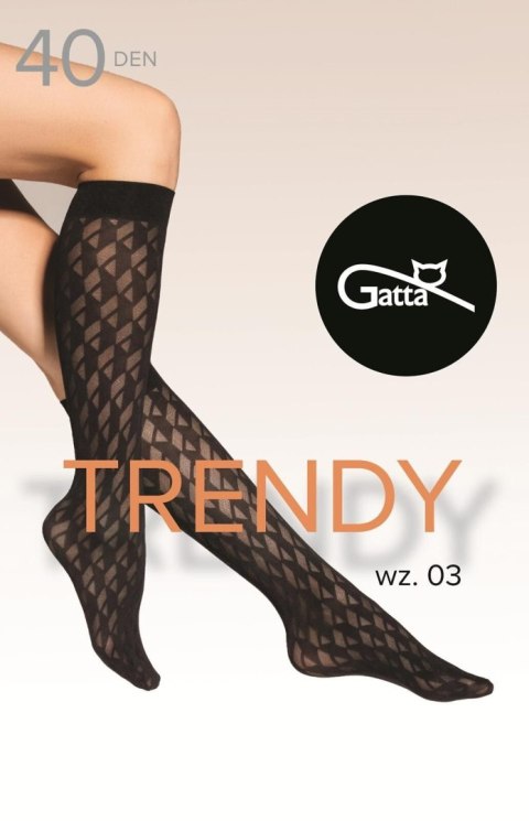 Podkolanówki Trendy Line Knee 03 Gatta Podkolanówki Trendy Line Knee 03 Gatta