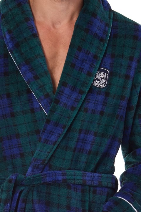 Szlafrok Hero Long 2455 Granatowy L&amp;L