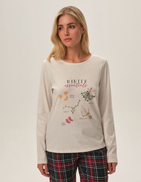 Piżama Florencia 41902-80X Beżowa Henderson Ladies