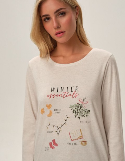 Piżama Florencia 41902-80X Beżowa Henderson Ladies