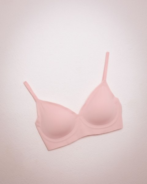 Biustonosz Simple t-shirt Bra Różowy Julimex