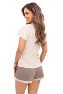 Piżama Daphne Short Beżowa Donna