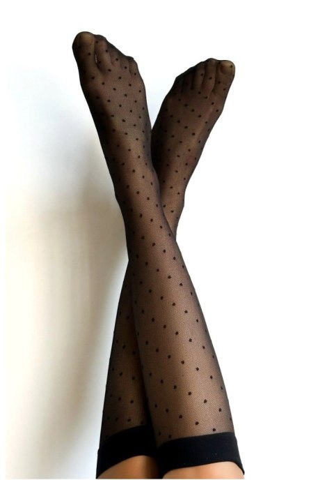 Podkolanówki Puntini Nero Veneziana