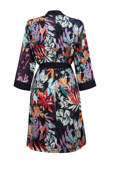 Szlafrok Edna Granatowy wzór Eldar