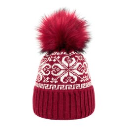 Czapka Grudniowy Poranek Bordowa Art of Polo