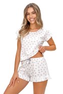Piżama Love Short Ecru Donna