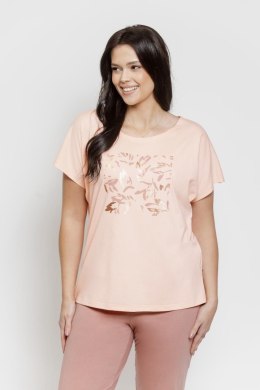 Piżama Valentina Maxi 3570 Morelowa Taro