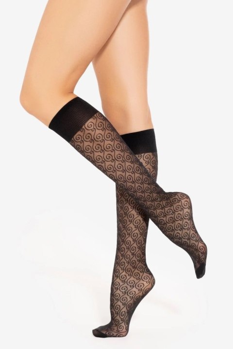 Podkolanówki TRENDY LINE 30 Nero Gatta