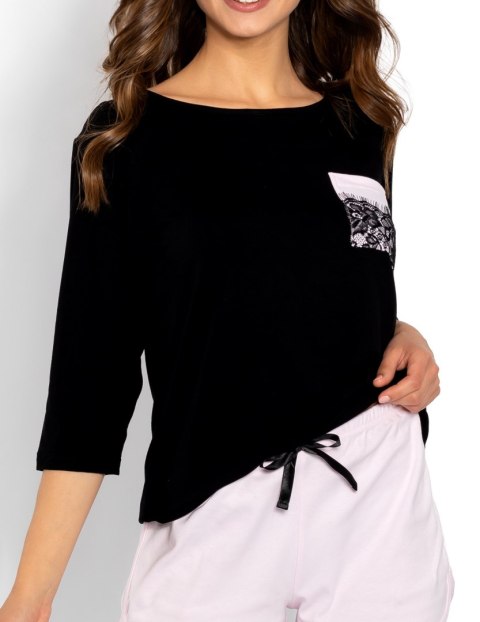Piżama Amanda Black-Pink XL Piżama Amanda Black-Pink XL
