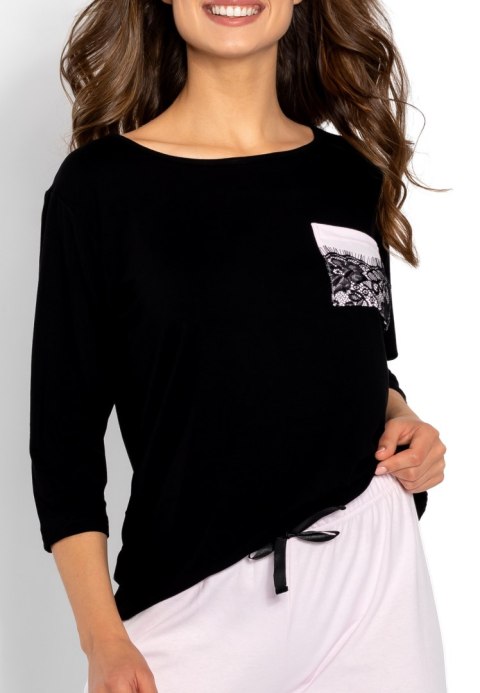 Piżama Ashley Black-Pink M Piżama Ashley Black-Pink M