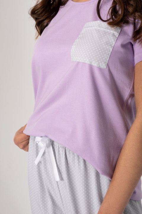 Piżama Caroline Lila-Grey L Piżama Caroline Lila-Grey L