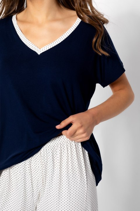 Piżama Cindy Navy-Ecru S Piżama Cindy Navy-Ecru S