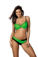Kostium kąpielowy Jennifer Bright Green-Nero M-408 (9) Zielony S Kostium kąpielowy Jennifer Bright Green-Nero M-408 (9) Zielony S