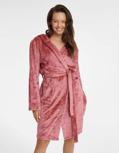 Szlafrok Glossy 41066-39X Różowy Różowy L/XL Szlafrok Glossy 41066-39X Różowy Różowy L/XL