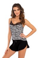 Piżama Zebra Top 1/2 Black Black 44 Piżama Zebra Top 1/2 Black Black 44