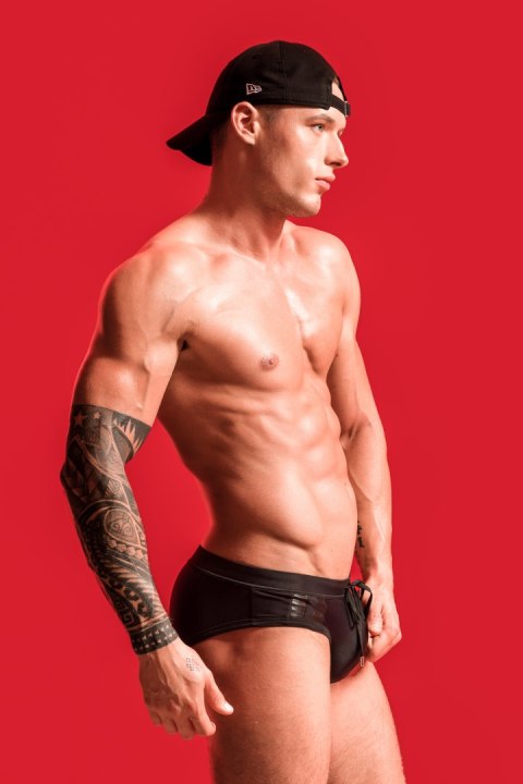 Kąpielówki Aero Black (kieszonka Push-up) Czarny L Kąpielówki Aero Black (kieszonka Push-up) Czarny L