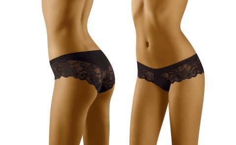 Figi Emma Czarne Czarny XL Wol-Bar Figi Emma Czarne Czarny XL Wol-Bar