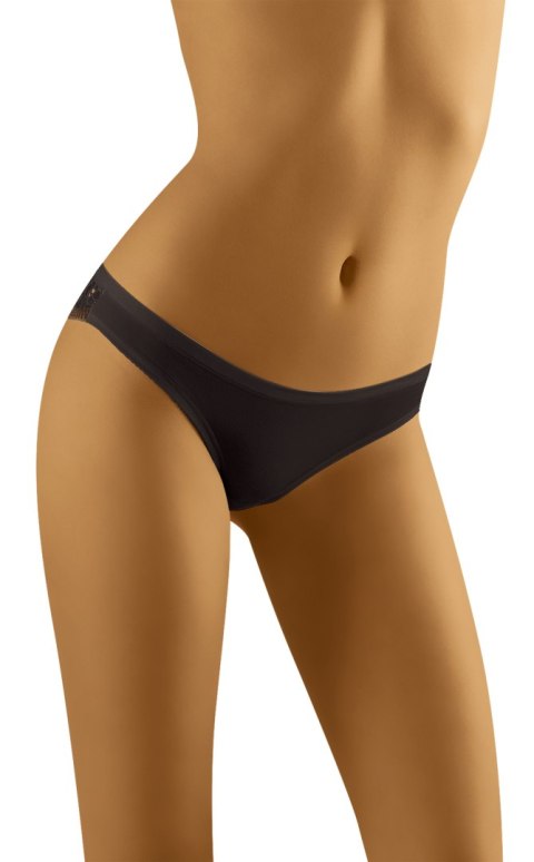 Figi Flossy Soft Czarne Czarny S Wol-Bar Figi Flossy Soft Czarne Czarny S Wol-Bar