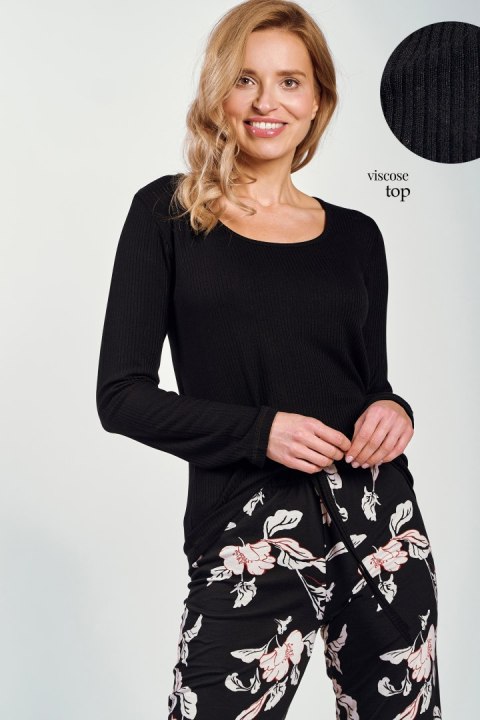 Piżama Charlotte 3232 Czarna Czarny S Taro Piżama Charlotte 3232 Czarna Czarny S Taro