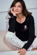 Piżama Polly 3231 Czarna Czarny XL Taro Piżama Polly 3231 Czarna Czarny XL Taro